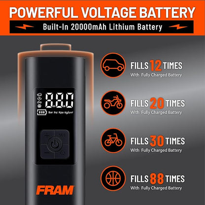 FRAM FEK40002 Portable Emergency Tire Inflator - Image 5