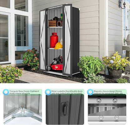 AECOJOY Outdoor Storage Cabinet, Outdoor Cabinets Waterproof - Image 6