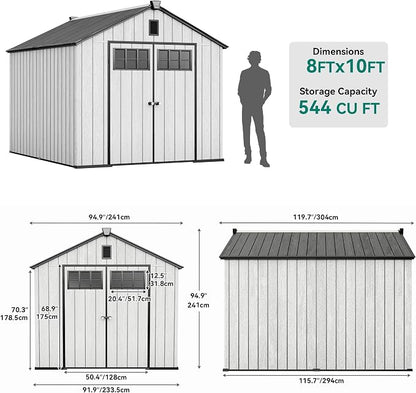 YITAHOME 8x10 FT Outdoor Storage Shed - Image 8