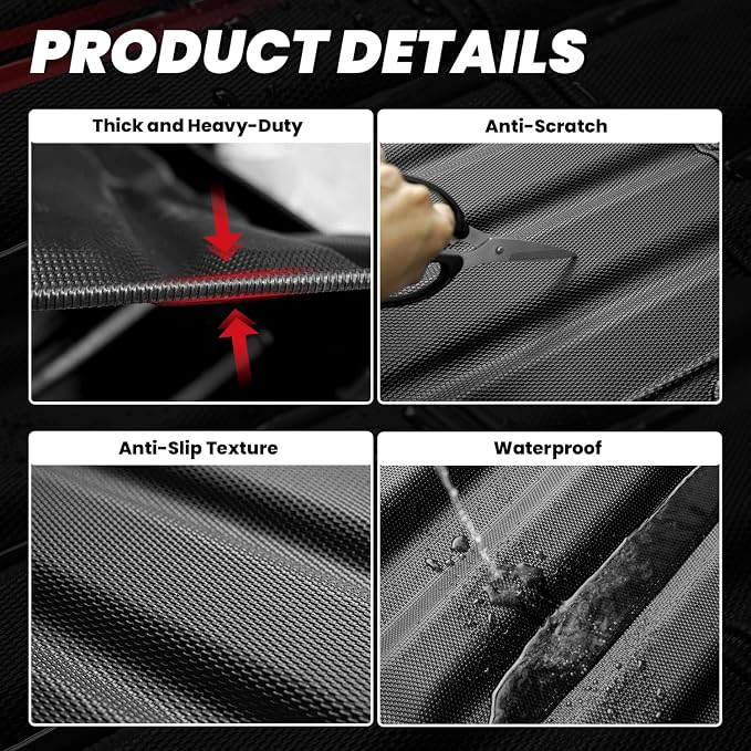 LASFIT Bed Mat for Toyota Tacoma 2023 2022 2021 2020 2019-2005 Truck Bed 5 ft - Image 7
