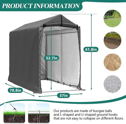 6 x 3ft Outdoor Cycle Storage Shelter - Image 2
