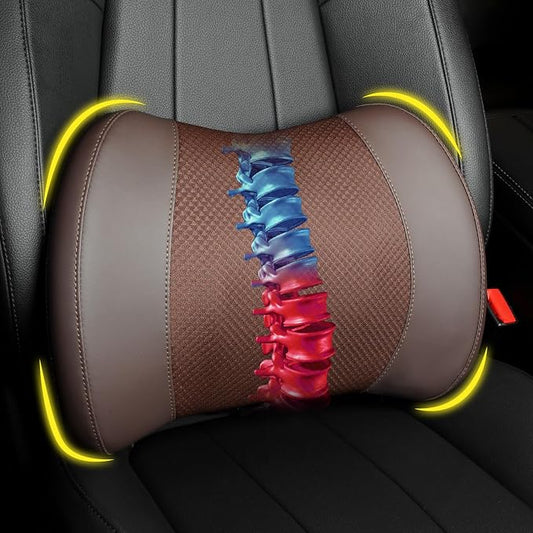 Lumbar Support Pillow for Car, Memory Foam Lumbar Pillow for Lower Back Pain by LoftyAim