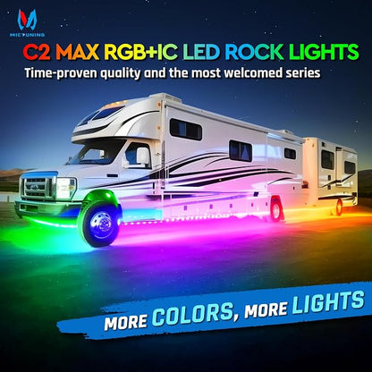 MICTUNING C2 MAX RGB+IC LED Rock Light - Image 2