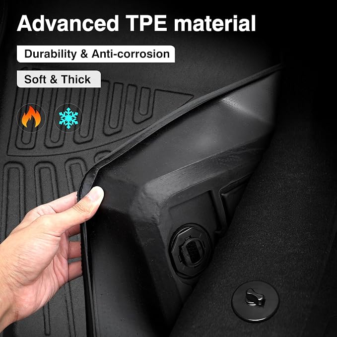 Powerty Floor Mats for 2018-2024 2025 Chevy Chevrolet Traverse 7 Seater - Image 7