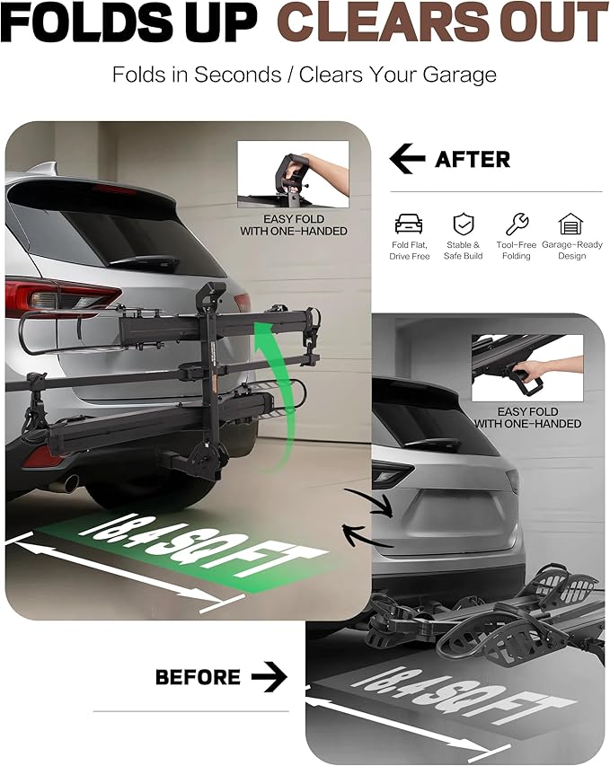 E-Bike Rack Hitch Mount Platform Style - Image 4