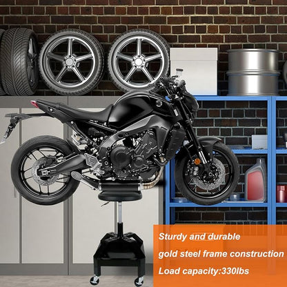 Garage Shop Rolling Seat, Heavy Duty Adjustable Rolling Mechanic Stool - Image 8