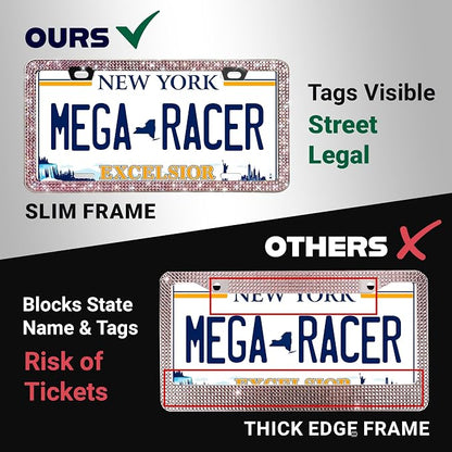 Glamorous Bling License Plate Frame - Image 6