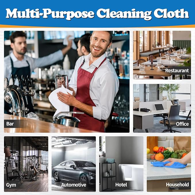 FIXSMITH Shop Towels, Microfiber Cleaning Cloth Bulk, Microfiber Towels - Image 7