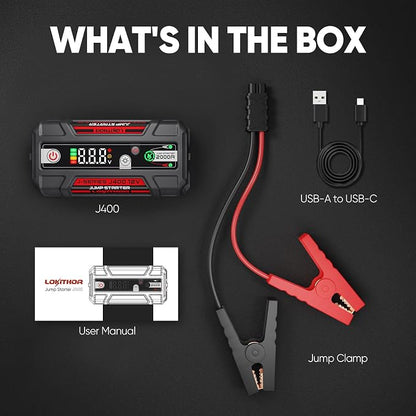 J400 Jump Starter with ConnectMax Tech, 2000A 12V Battery Jumper Starter - Image 10
