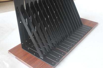 4 Pack L11 x H 8" Black Heavy Duty Shelf Brackets - Image 3