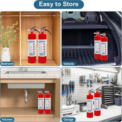 1 Pack ABC Dry Chemical Fire Extinguisher, 2.5 lb 1A:10B:C Rating - Image 7