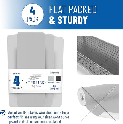 Sterling Shelf Liners Wire Rack Covers: Plastic Shelf Liner Cover - Image 4