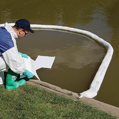 PIG Oil Boom - Oil-Only Absorbent Boom - 2 Pack - 8" x 10' Boom - Absorbs up to - Image 8