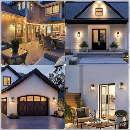 PARTPHONER Dusk to Dawn Outdoor Light Fixtures, Waterproof Exterior Wall Sconce - Image 7