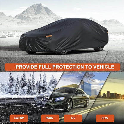 Kayme 7 Layers Coupe/Sedan Car Cover Waterproof All Weather - Image 5