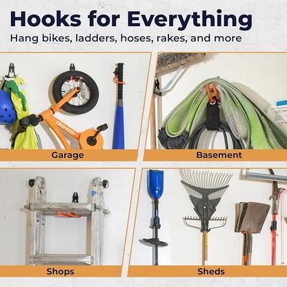 16 Pack Steel Heavy Duty Garage Hooks Storage Hooks - Image 5