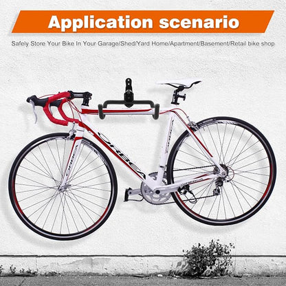 2PACK Bike Rack Garage Bike Wall Mount Bicycle Wall Hanger Bike Hook Bike - Image 7