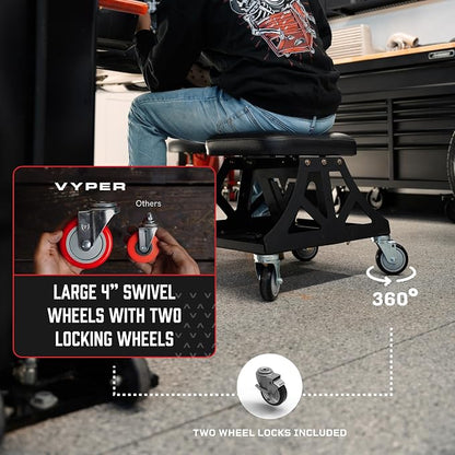 Vyper Low Pro Garage Stool - Image 4
