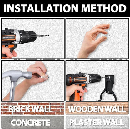 3-H Weed Eater Hanger 1 Pack, 1 Large Garage Wall Hooks, 1 Extension Strap - Image 7