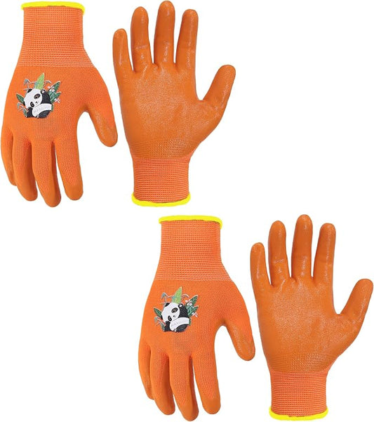 HANDLANDY 2 Pairs Kids Gardening Gloves, Toddler Children Garden Yard Work by HANDLANDY