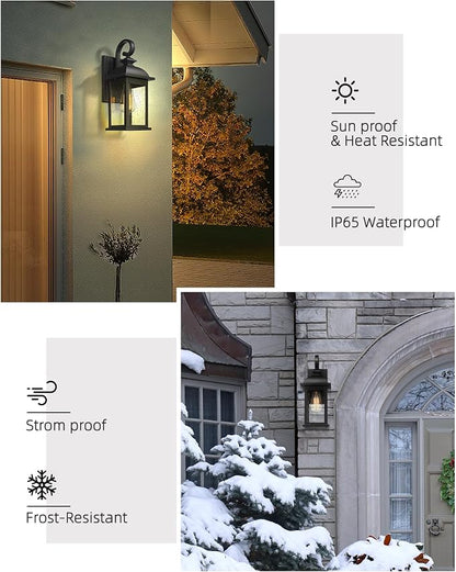 FEMILA 21" Outdoor Wall Light Fixture, 2 Pack Modern Outdoor Wall Sconce - Image 3