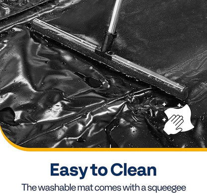 VIVOHOME Containment Mat with Stay Put Corner, PVC Garage Mats - Image 7