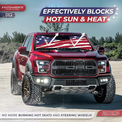 Autoamerics Truck Windshield Sun Shade - Image 3