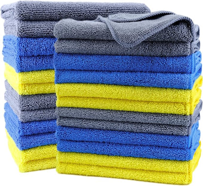 POLYTE Premium Microfiber Cleaning Towel, 16x16 in 24 Pack by Polyte