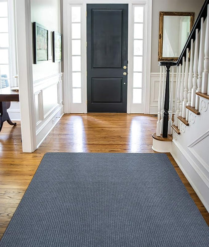 Ottomanson 5' x 6'6" Mud Mat Area Rug Scraper Carpet - Image 4