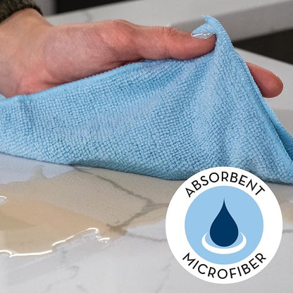 S&T INC. 150 Pack Microfiber Cleaning Cloth, Bulk Towels - Image 2