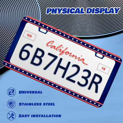 American Flag License Plate Frame United States Flag License Plate Frames - Image 3