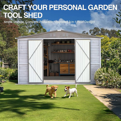 MyVoice 8x8 FT Wooden Outdoor Storage Shed - Image 9