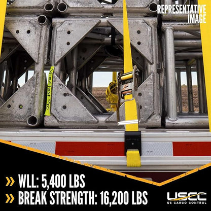 US Cargo Control Heavy Duty Yellow Fixed End - Image 3