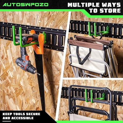 8-Pack E-Track Heavy Duty Shovel/Tool Hanger - Image 4