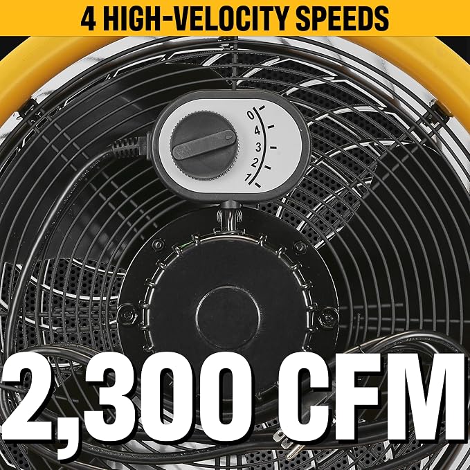 CAT Caterpillar® 14" HVPD-14AC HIGH VELOCITY PEDESTAL DRUM FAN - Image 4