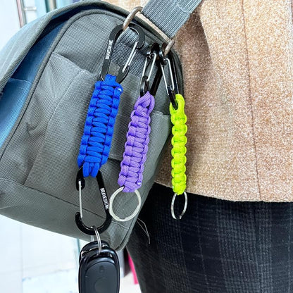 BRAVESHINE Paracord Keychain Carabiner Clip, D Ring Lanyard Hanger Stroller Hook - Image 4