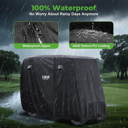 10L0L 4 Passenger Golf Cart Cover - Image 3