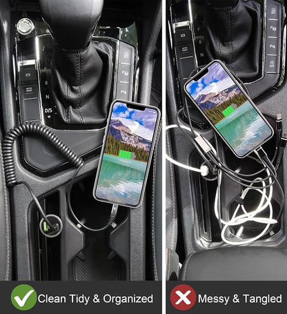 USB C to Lightning Cable 3FT 2Pack, Coiled iPhone Charger Fast Charging - Image 6