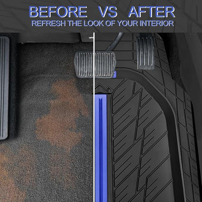 CAR PASS Tire Tread DeepDish Rubber Floor Mats - Image 7