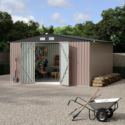10x12 FT Metal Storage Sheds Outdoor - Image 8