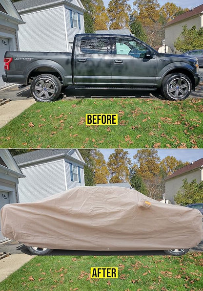 Tecoom Thick Shell Truck Pickup Car Cover Waterproof Windproof - Image 3