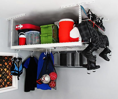 MonsterRax Overhead Garage Storage Racks 4x6 Ceiling Mounted Shelving, - Image 7