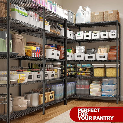 REIBII 5 Tier Wire Shelving Storage Shelves Loads 1430LBS - Image 3