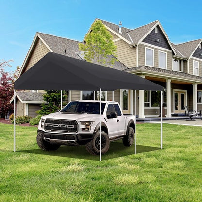 10' x 20' Upgraded Carport Replacement Canopy Cover Grey - Image 4