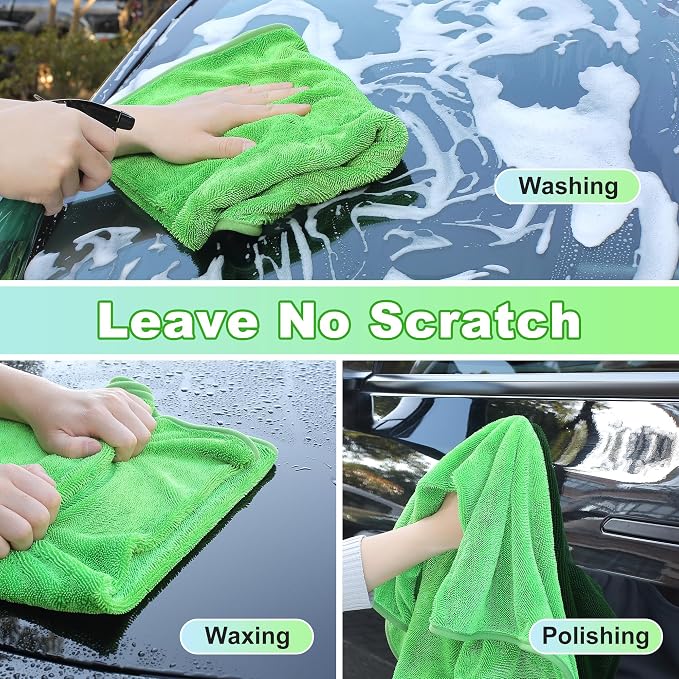 JOYMOOP Microfiber Towels for Cars, 2 Pack 63" x 29.5" Car Drying Towel - Image 6