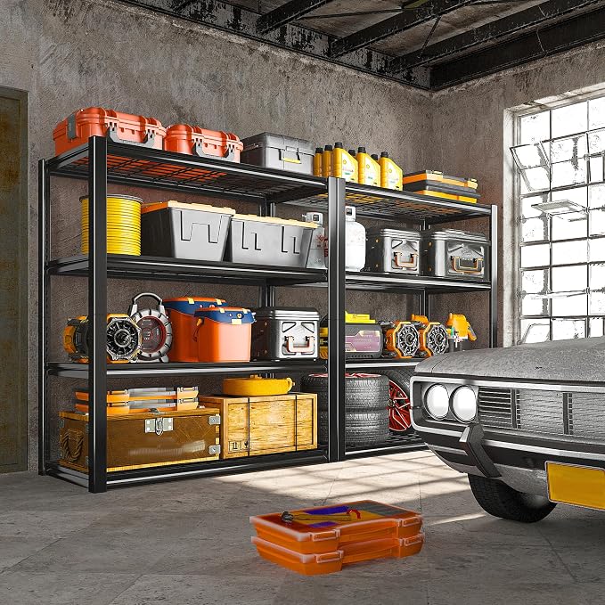 REIBII 40" W Garage Shelving 2240 LBS Storage Shelves Adjustable Metal Shelving - Image 2