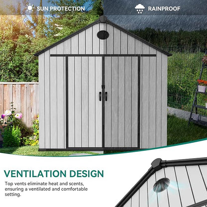 YITAHOME 8x10 FT Outdoor Storage Shed - Image 5