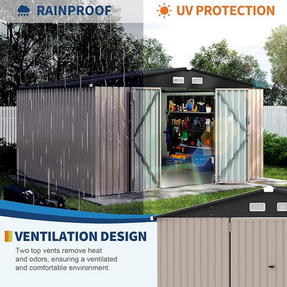 10x12 FT Metal Storage Sheds Outdoor - Image 5