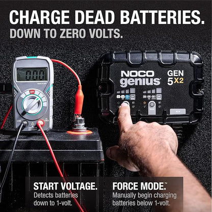 NOCO Genius GEN5X2: 2-Bank, 10A Onboard Battery Charger - Image 5