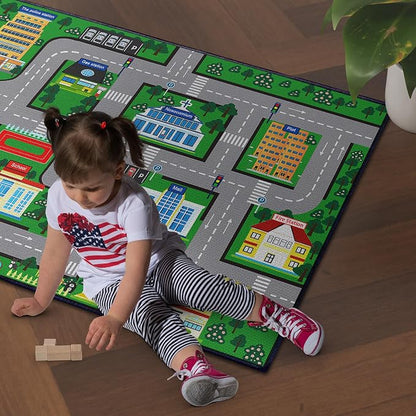 Fun Car Play Area Carpet Car Mat 2x3 Play Rug - Image 2
